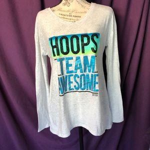 Justice “hoops” long sleeve shirt